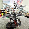 Yu-Gi-Oh Figure Blue-Eyes White Dragon Figures With Light 25cm Pvc Statue Model High Quality Collections Desk Decora Toys Gifts