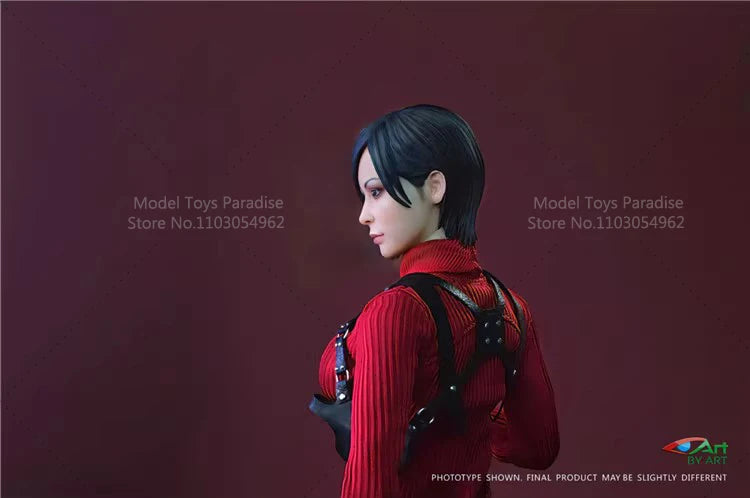 BY-ART BY-021  1/6 Scale Woman Soldier Ada Wong Clothes Set With Mobile Eye Head Carving Fit 12'' Action Figure Body
