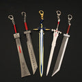 Final Fantasy Weapon Model - 22cm (8.66 Inches) Zinc Alloy, Rustproof, Dull Blade - Perfect for Game Fans, Collectors, and Gifts