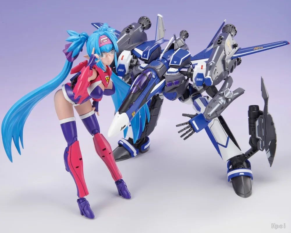 AOSHIMA Genuine V. F.G ACKS Series Macross DELTA MC-07 VF-25G MC-08 VF-31D Skuld Sp Anniversary Action Figures Model Toys Gifts
