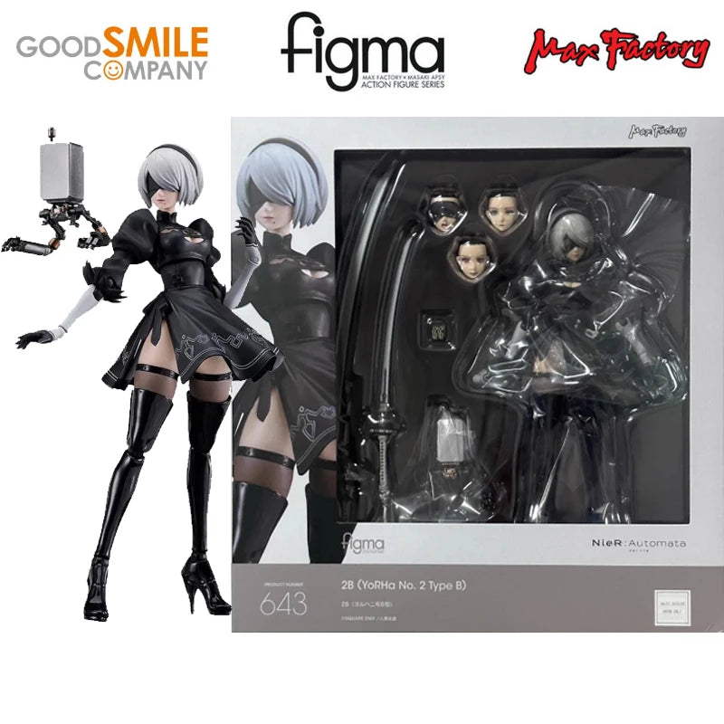Good Smile Original Max Factory figma A2 649 2B 643 NieR:Automata Ver1.1a Anime Action Figures Kids Gift Collectible Model