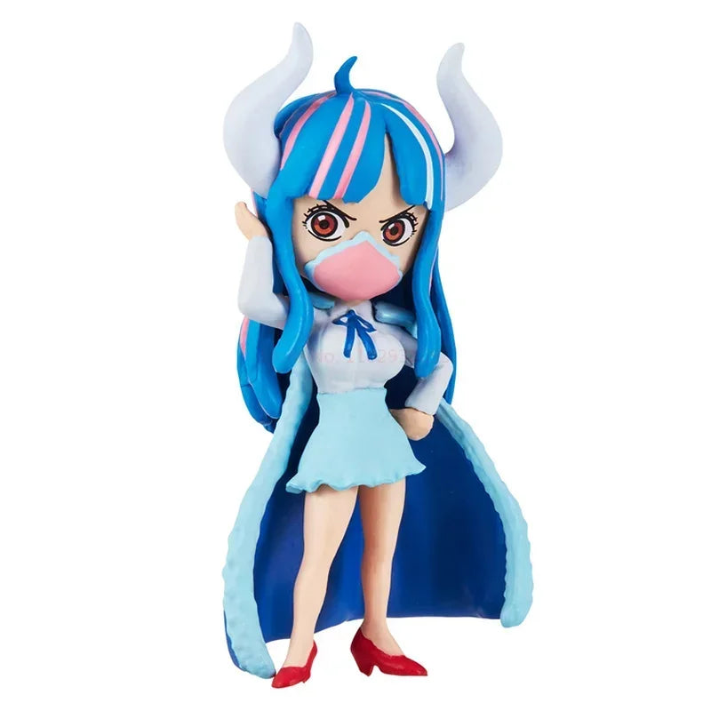 Bandai Original Gashapon One Piece Onepi No Mi 09 Nico Robin Rob Lucci Bon Clay Anime Action Figures Toys Gifts
