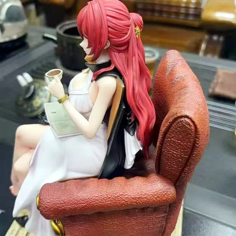 New Honkai Star Rail Himeko Anime Figure Gk Statue Sofa Sitting Pose Desktop Decoration Collectible Pvc Model Collection