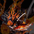 28cm Demon Slayer Agatsuma Zenitsu Thunder God Ver Anime Figure Collectible Figurine Desktop Decoration Gift For Anime Fans