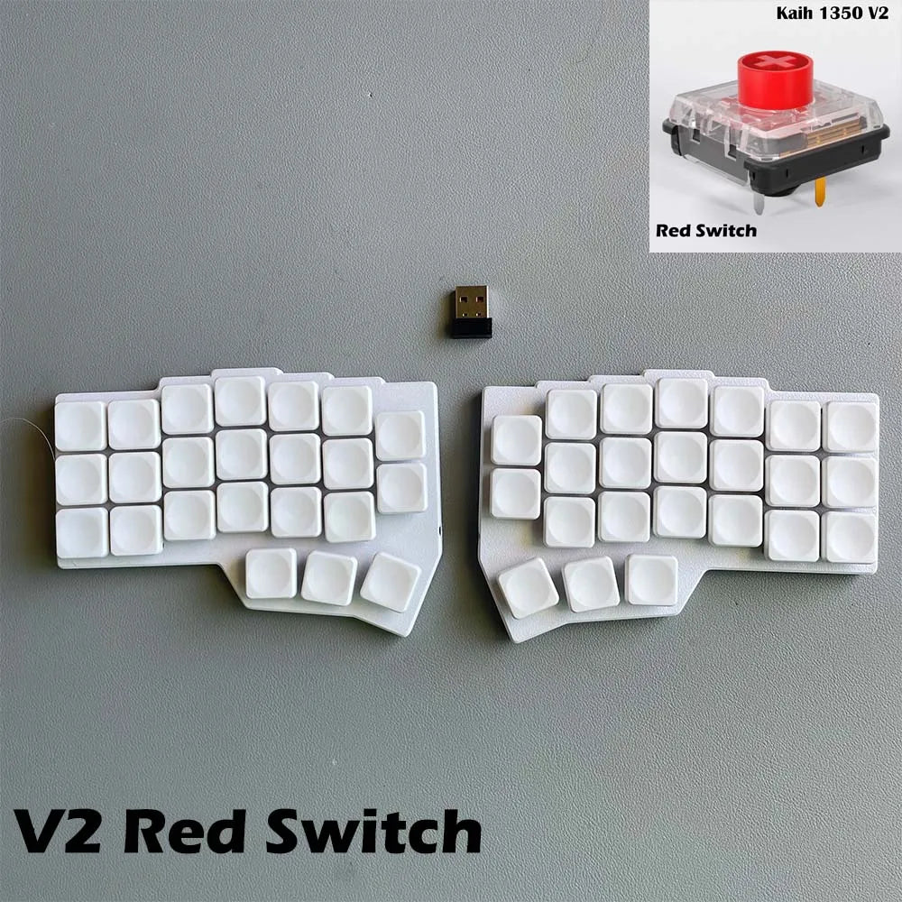 CHOC CORNE V4.1 Low Profile Ultrathin Split Mechanical Keyboard Hot-swap Kaih V1/V2 Switch 2.4G Wireless VIAL Programmable