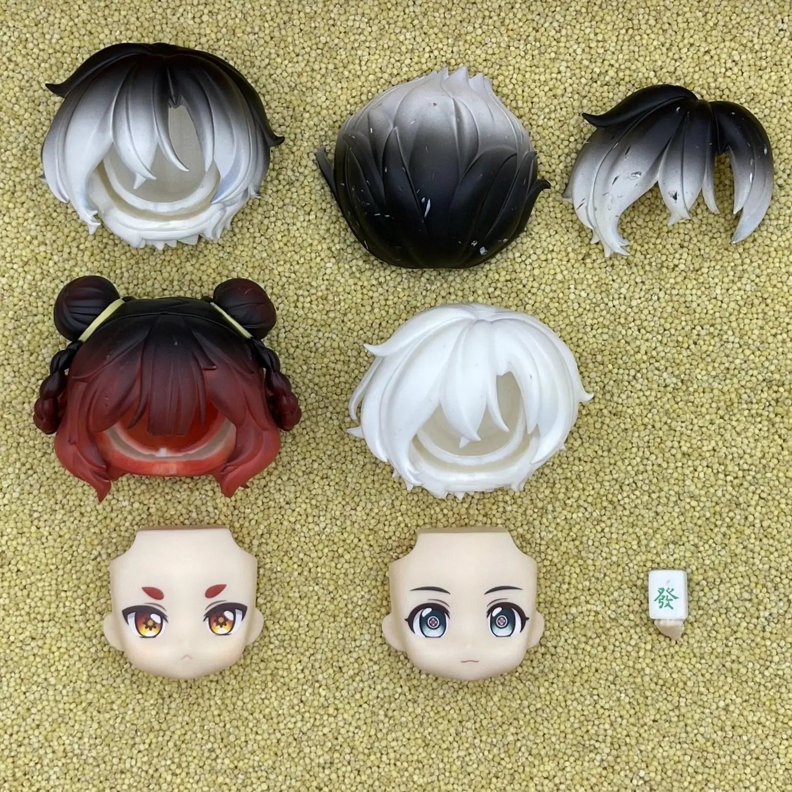 xiongmaohuoguo GSC Clay Man Face doll face hair doll accessories