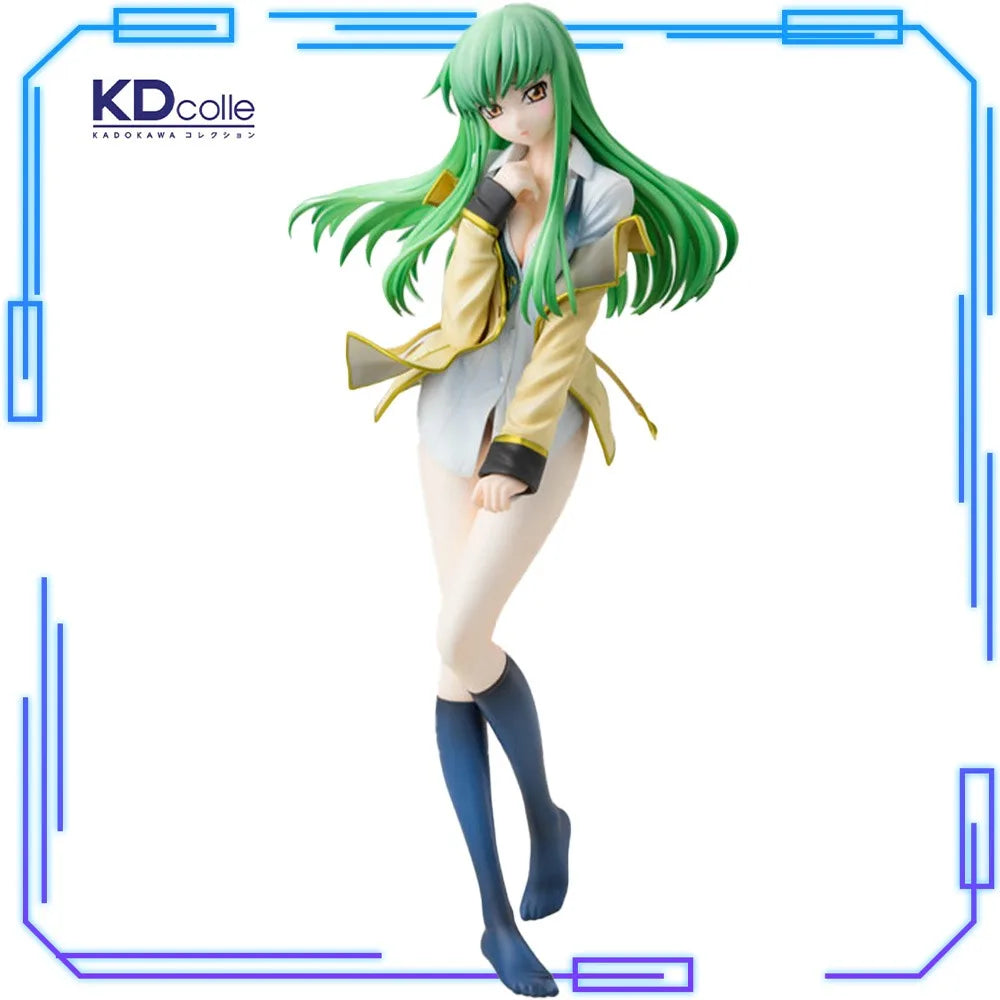 In Stock KDcolle Original Genuine Code Geass Hangyaku No Lelouch C.C. 1/7 Ashford Academy Uniform Ver 25cm Model Toy Figure Gift