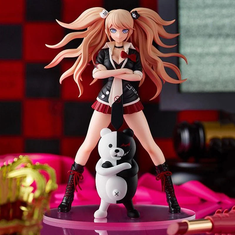 Anime Junko Actionfiguren GK Spiel Enoshima Junko Actionfiguren 18cm PVC Modellsammlung Spielzeug Geburtstag für Kinder Puppengeschenke