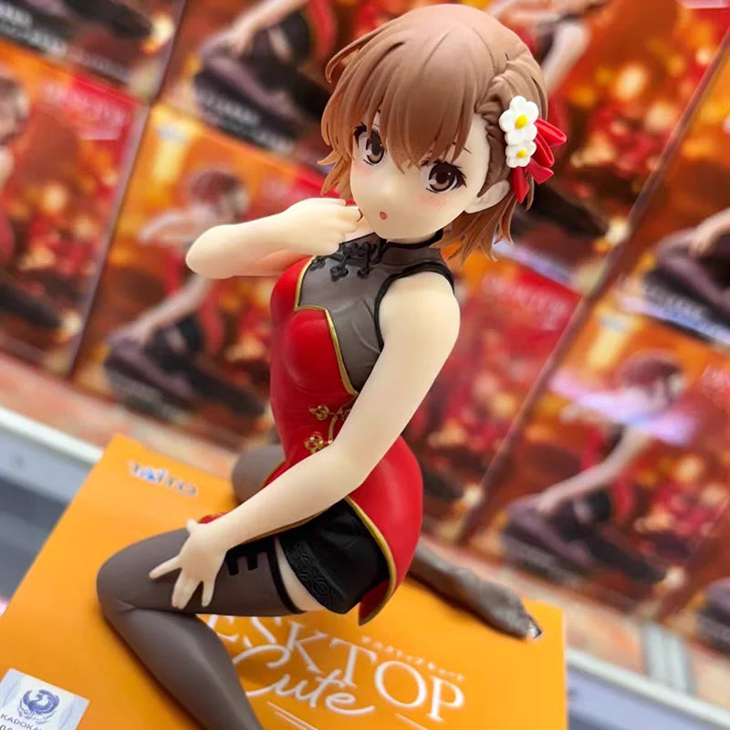 In Stock Original TAiTO A Certain Scientific Railgun 13cm Anime Figures Shokuhou Misaki Misaka Mikoto PVC Model Ornament Toys