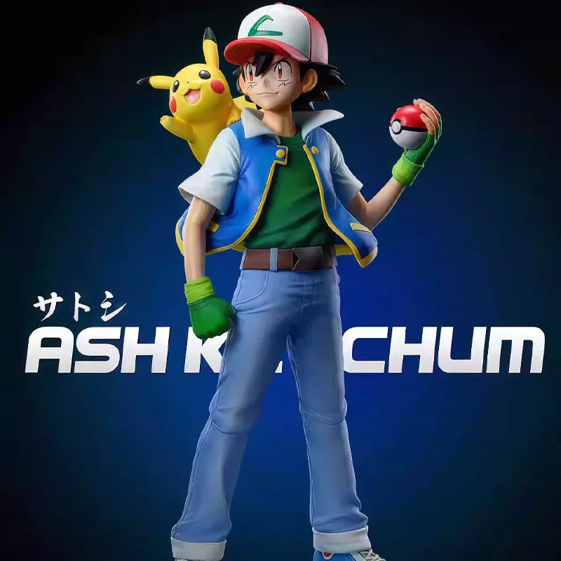 Ash Misty Brock Ash&amp;Misty&amp; Brock Offizielles Statuenset, limitierte Auflage, Anime-Figur, Sammlermodell, Geschenk für Fans