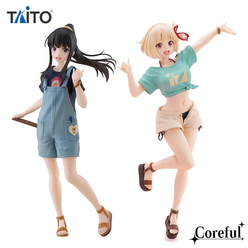 TAiTO Coreful Lycoris Recoil Nishikigi Chisato Inoue Takin Hawaii State Ver. PVC 18CM Anime Action Figures Model Collection Toy