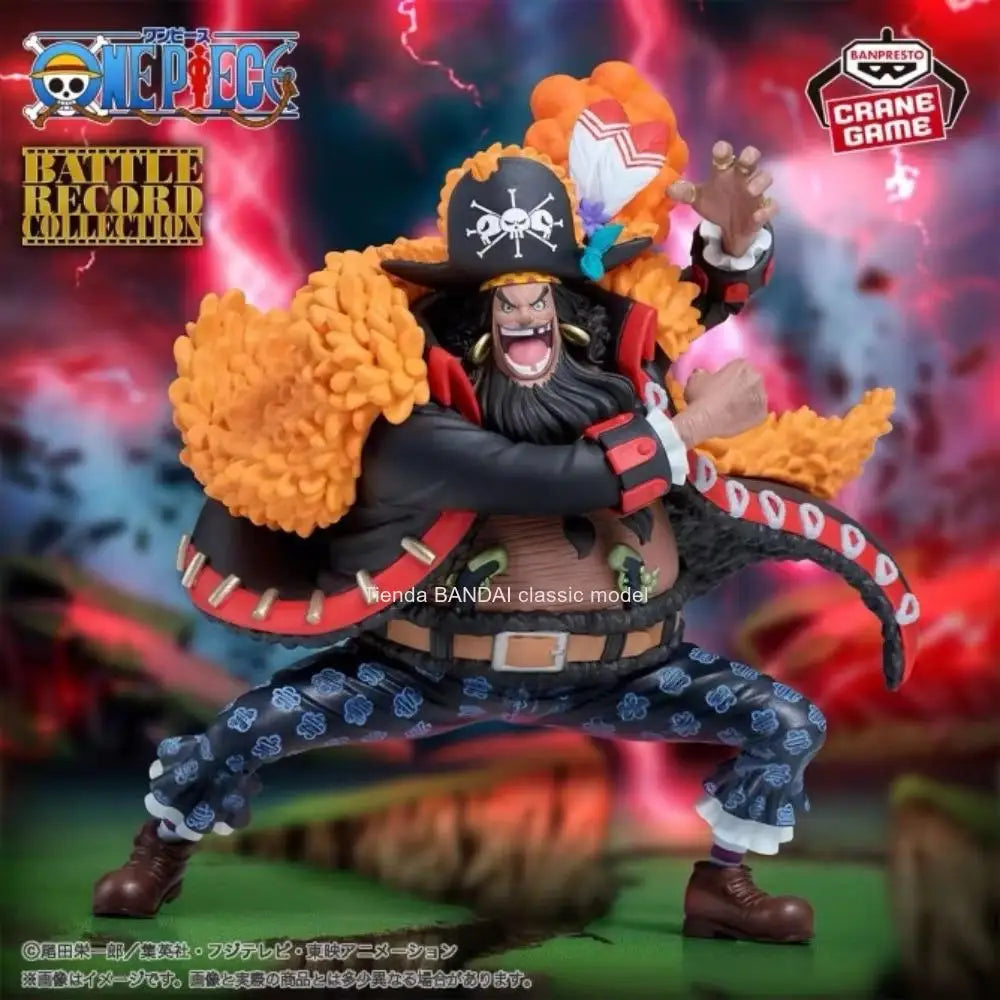 100% BANDAI Banpresto Anime One Piece Battle Record Marshall D Teach Original PVC Action Figure Collectible Model Toy Gifts