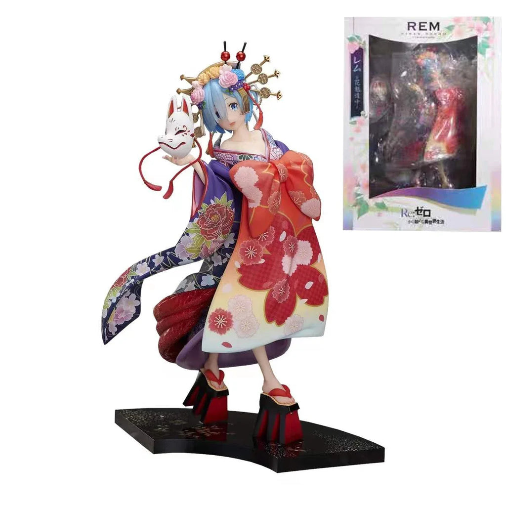 26cm Rem Hanfu Sexy Anime Figure Re:ZERO -Starting Life in Another World Rem Ram Action Figure Adult Collectible Model Doll Toys