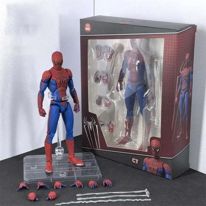 Нова фигурка на Спайдърмен от Ct Toys Mafex 001 - Питър Паркър, невероятният Спайдърмен, аниме фигурка, персонализирана колекционерска играчка