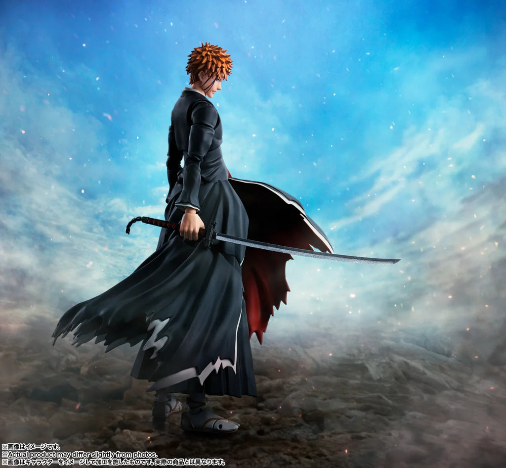 Officially Licensed BANDAI SHFiguarts Tsukiga Tencho Ichigo Kurosaki Figure Anime Action Model BLEACH Figure Genuine Toy
