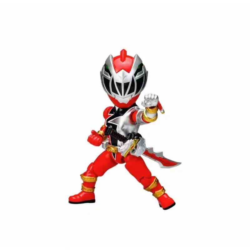 Original Hasbro Innovation Point Action Q Figure Power Rangers Red Ranger & Lord Drakkon & Dino Fury Anime Figure Collection