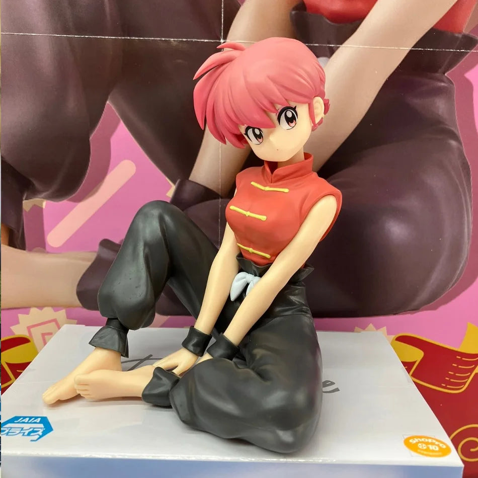 Original BANDAINAMCO BANPRESTO Ranma 1/2 Relax Time Shampoo Tendou Akane Ranma PVC Figure Model Collector Figurine Toys Gift