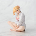 Pre Sale Genuine SEGA My Dress-Up Darling  Anime Figure Kitagawa Marin Sitting Pajama Style 14cm Model Collection Ornament Toy