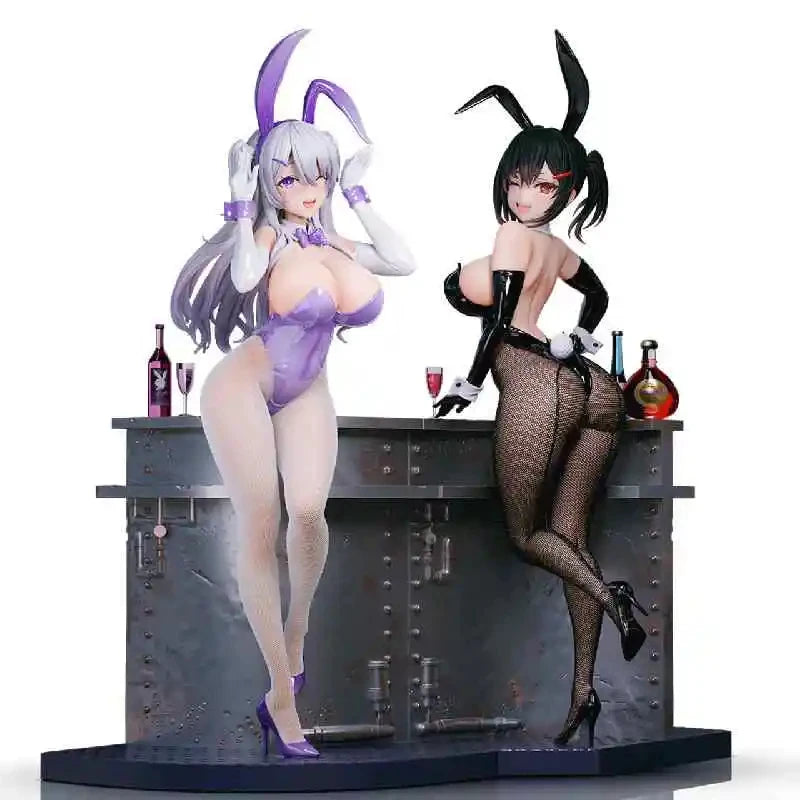 Bearpanda Bunny Girl Asanagi Rin Xiya 3D Crystal Eye Temperature Paint Kawaii Garage Kit Creative Scene Models Classic Anime Toy
