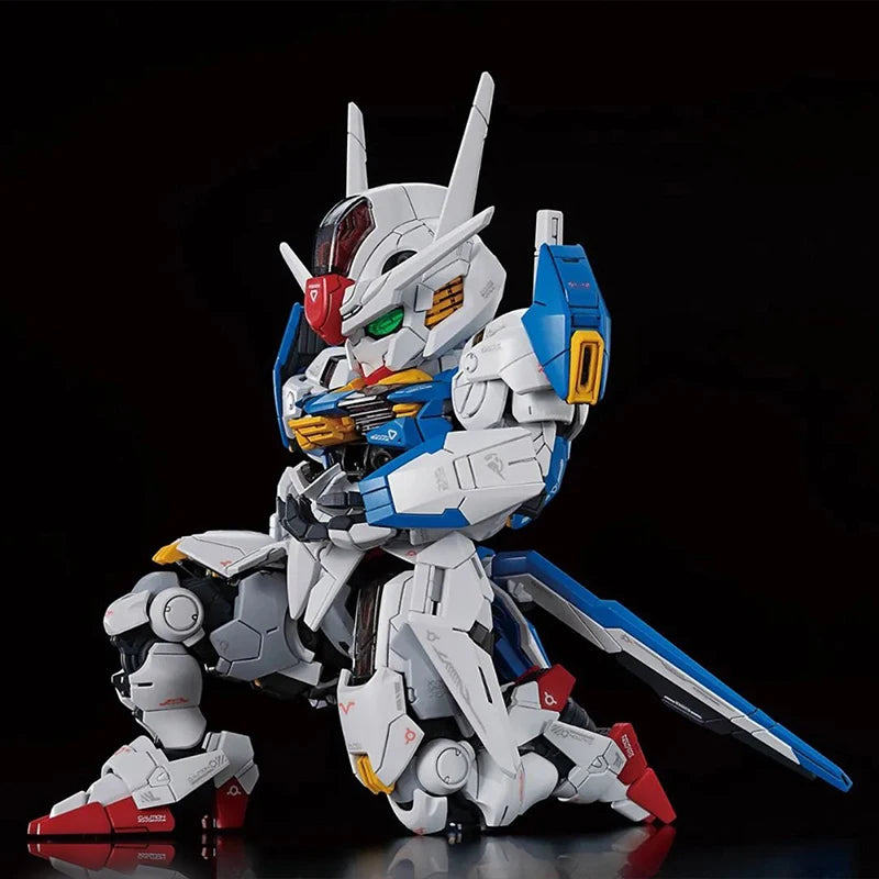In Stock Genuine Bandai Gundam Model Kit MGSD XVX-016 Gundam Aerial Anime Action Figure Collection Assembly Model Boy Toys Gifts