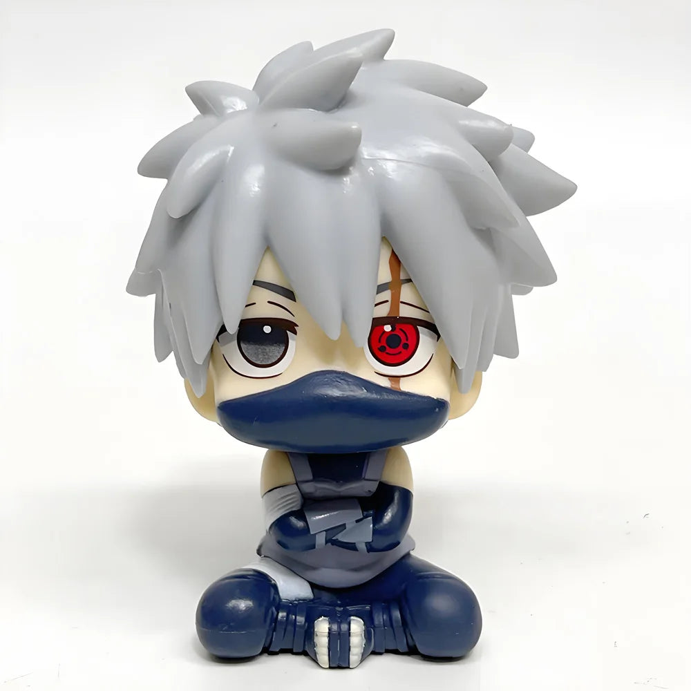 9.5/10cm Naru Shippuuden Anime Figure Q Version Kakashi Uchiha Itachi Action Figure Collection Model Toys