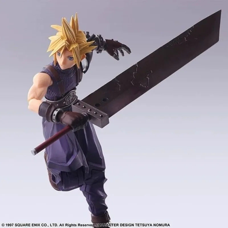 SQUARE ENIX SE BRING ARTS No Box Cloud Strife Action Figures Final Fantasy7 Anime Plastic Model Gifts for Boys Toys for Boys