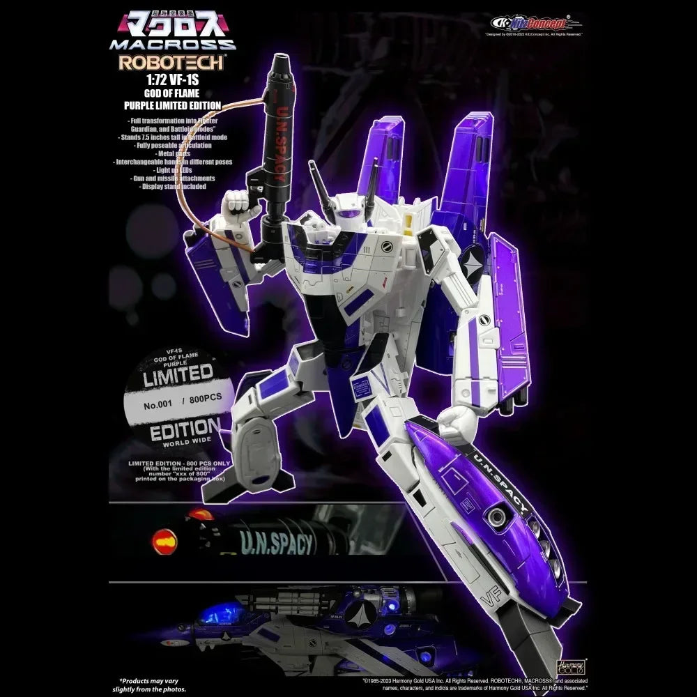 Add in-stock items to favoritesKitzConcept Macross Robotech VF-1S VF1S Limited Edition with Super Space Parts KIT Luminous LED A