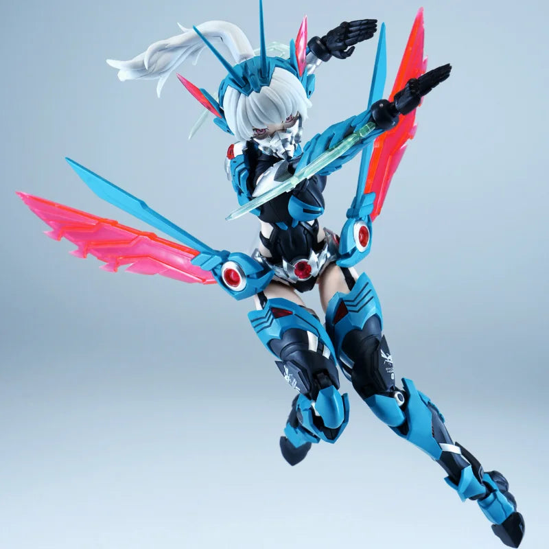 Nuke Matrix Cyber Forest Cyclone Hopper Yip Fung Sim Mecha Girl Assembly Model Kit Anime Action Figure Toy Gift for Kids