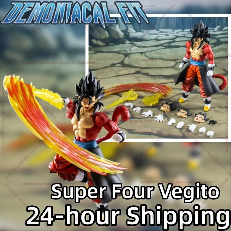 【24-hour Shipping】Demoniacal Fit Dragon Ball SHF "Ultimate Time Ranger" Super Four Vegetto 1/12 Action Figure Anime Character