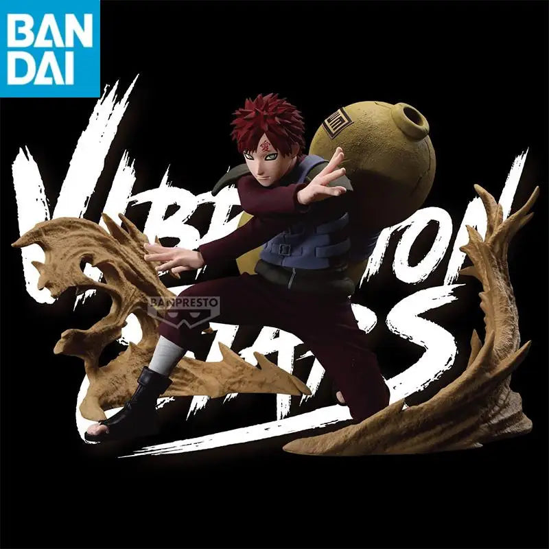 Bandai Namco Banpresto Naruto Shippuden Vibration Stars Gaara PVC About 12Cm In Stock Genuine Original Collector Figurine Toys