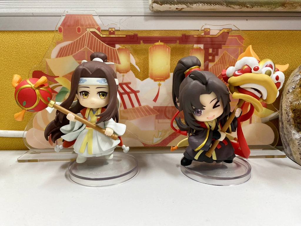 Original Mo Dao Zu Shi Wei Wuxian Lan Wangji "Dance And Music Ascending To The Level" Series Q-Version Figurine Collection Gift