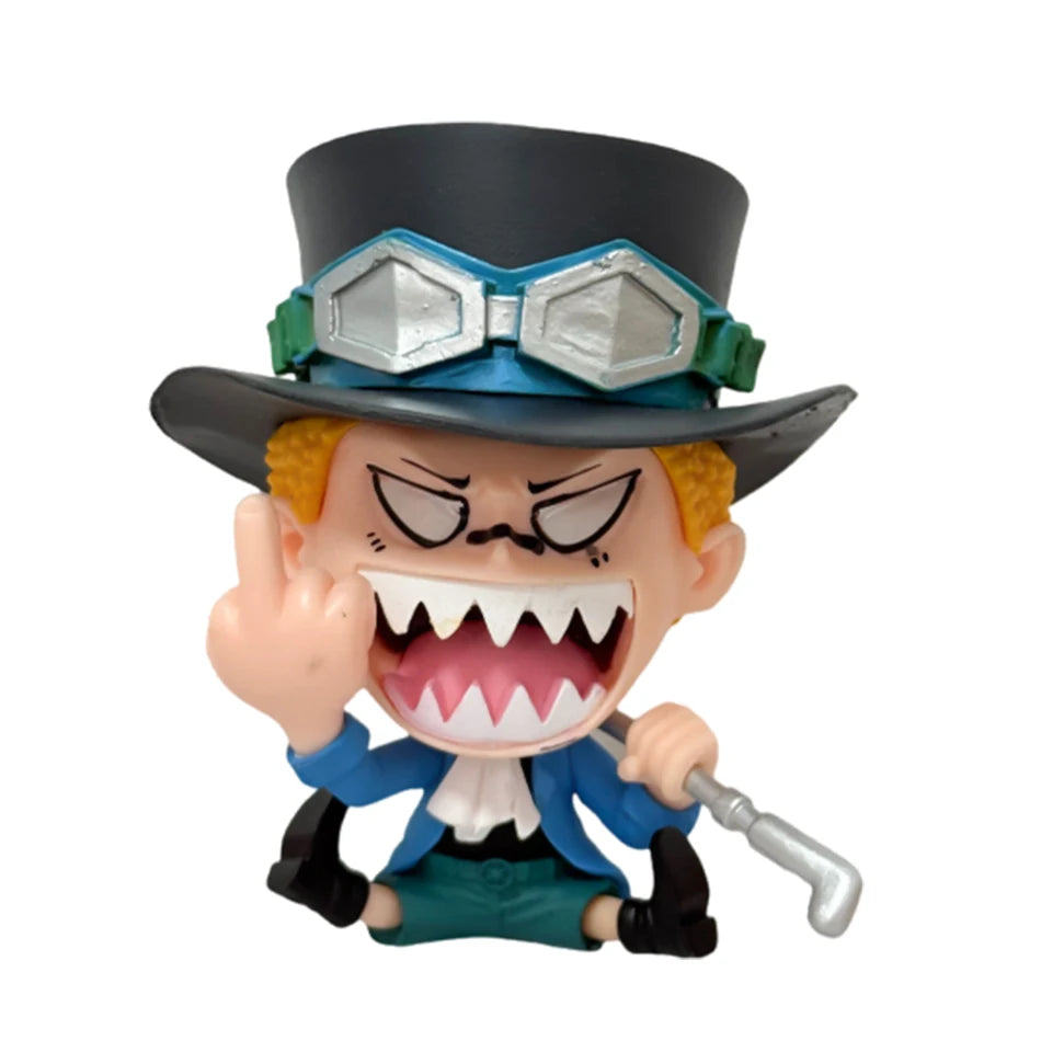 Anime One Piece Figure 17 Styles Zoro Luffy Sanji Ace Robin Nami Frank Usopp Brook Chopper PVC Decoration Figural Model Toy Gift