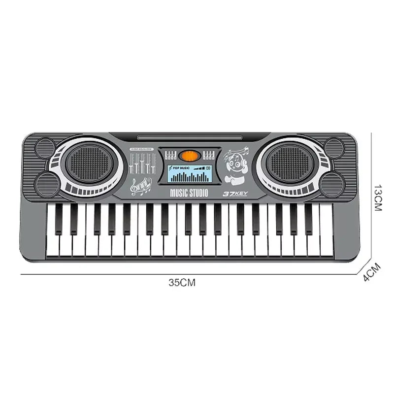 Tragbare digitale Klaviertastatur mit 37/61 Tasten für Anfänger, Musikspielzeuginstrument für Kinder, pädagogisches Entwicklungsgeschenk für Kinder