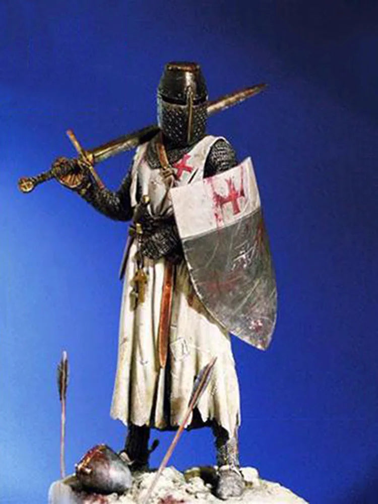 New Unassembled 1/18 90mm Ancient Templar Knight Fantasy Figure ancient Resin Kit DIY Toys Unpainted resin model