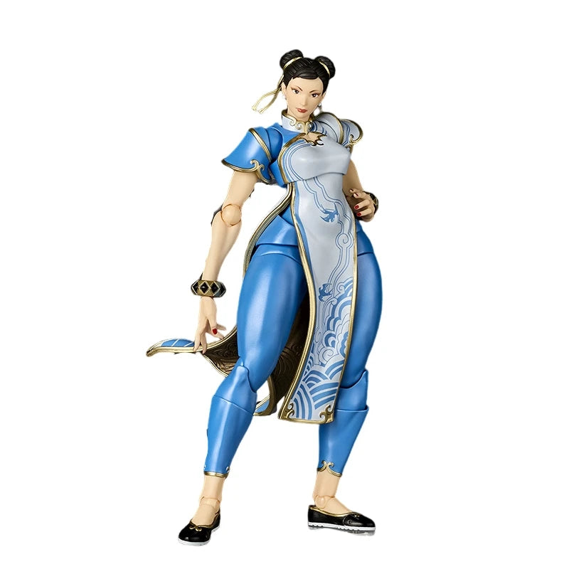 2026 NEW Original KAIYODO Revoltech Amazing Yamaguchi  Amazing Revoltech Street Fighter 6 Chun Li Action Figure Toy Model Toy