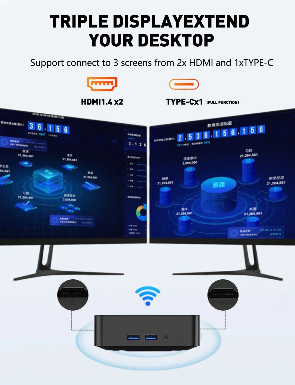 MINI PC Intel Core i9-10980HK Windows 11 Pro Computer 16GB 32GB RAM 1TB 2TB SSD Portable PC Gamer Office UHD Desktop Computer