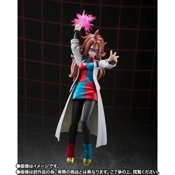 In Stock Bandai SHF SH Figuarts  Android 21 Lab Coat No.21 Anime Figure Model Collection Toy Gift