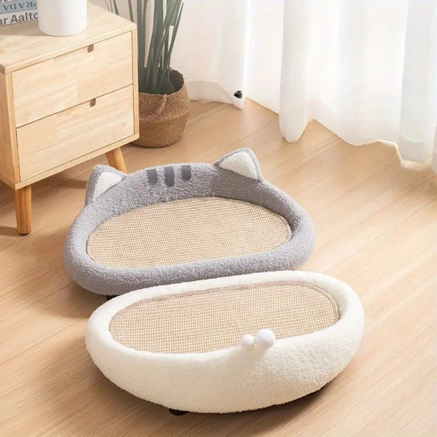 1pc Modern Style Cat Scratcher Indoor All-in-one Cat Bed Wear-resistant and Scratch-resistant 2-in-1 Cat Scratch Board Bed