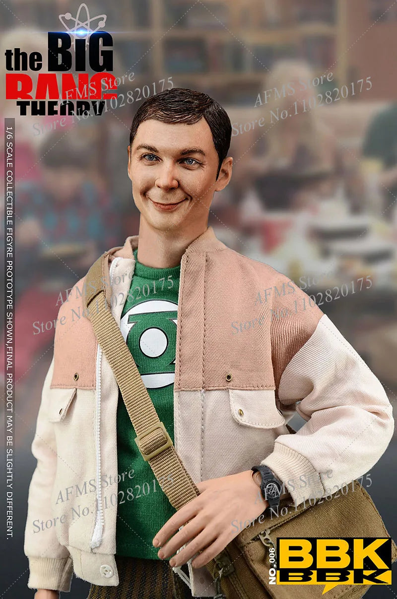 Original BBK006 1/6 Scale Male Soldier Sheldon Lee Cooper Jim Parsons 12'' Full Set Action Figures Model Toys For Fans Gift