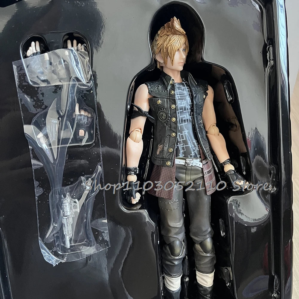 PLAY ARTS Figure Prompto Argentum Action Figure Anime Model Toy Joint Movable Decoration Collection Doll Christmas Gift