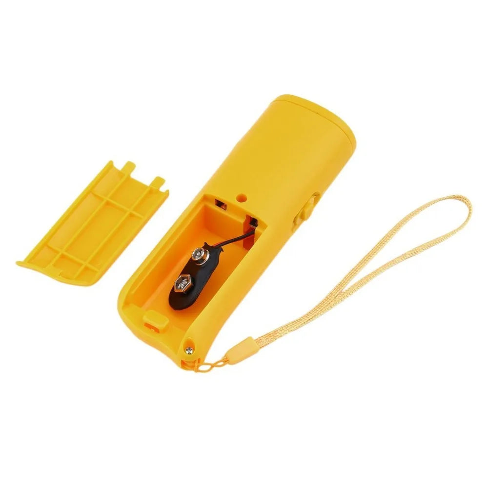 Dog Ultrasonic Anti Barking Device 3 in 1 Dog Training Anti-barking Device with Flash Light Outdoor Pets Dogs Repellent Training