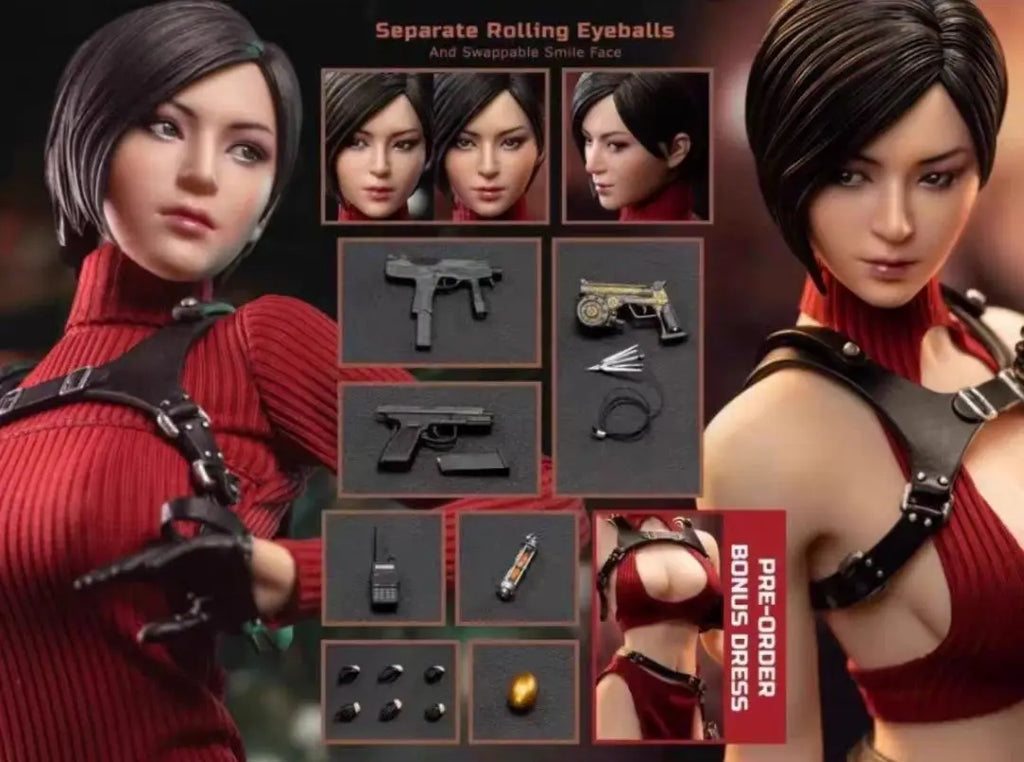 In-stock SETOYS 1/6 Resident Evil Ada Wong FS062 FS065 Posable Female Soldier Figurine Model Collectible Gift