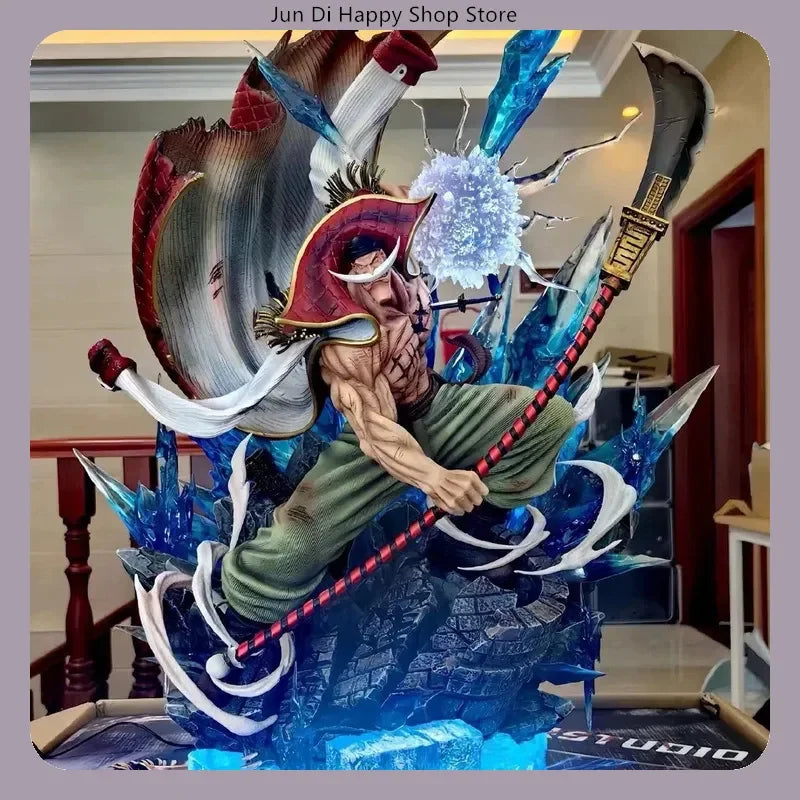 One Piece Whitebeard Attacking Pose 38cm PVC Action Figure Anime Character Model Statue Desktop Decoration Collectible Gift