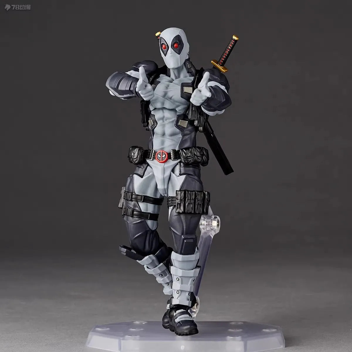 In Stock Originate KAIYODO Deadpool 2.5 Revoltech AMAZING YAMAGUCHI Wade Winston Wilson Action Figures Model Toys grey Deadpool