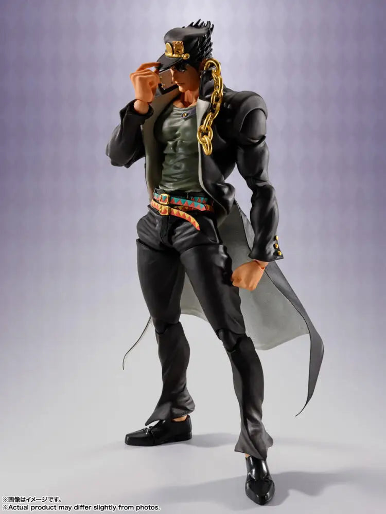 In Stock Genuine BANDAI SHFiguarts Jojos Bizarre Adventure Jotaro Kujo Figure Anime Action Model Toy
