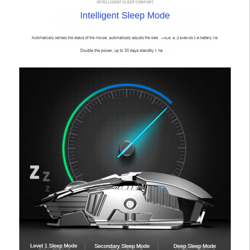 SC300 Wireless Mouse Rechargeable Silent Notebook Desktop Computer Mechanical E-sports Game Home With 4 Color Cool Lights