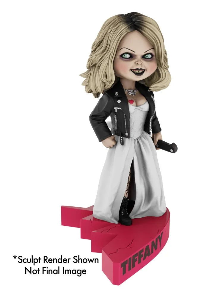 NECA Bride of Chucky Ghost Kid / Tiffany Shaking Head Doll Base Connection Version 7'' Action Figure Original Doll Decoration