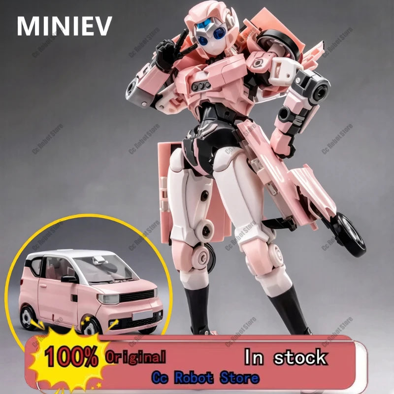 Car robot action figure, comes with box toy, Scifgure Industry latest transformation, MINI EV Nebula gift collectible