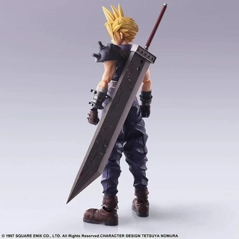 SQUARE ENIX SE BRING ARTS No Box Cloud Strife Action Figures Final Fantasy7 Anime Plastic Model Gifts for Boys Toys for Boys