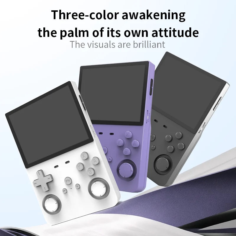 Open Source L35 Handheld Video Game System 3.5 Inch IPS Screen Portable Pocket Video Player 64GB Games
